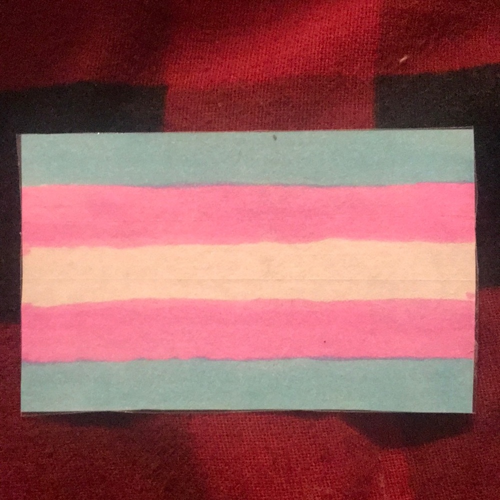 Trans Flag || card
